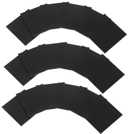 GLEAVI 30 Schwarze Acrylplatten Selbstgemacht Acrylglasplatte Moderne Acrylplatte zur Präsentation 49mm für Bastelprojekte und Partys