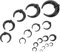TOVINANNA 18 Stück Gepulster Septumschmuck Acrylnase -Trage Nasenring für Frauen Septum Schmuck Septum Expander Schmuck Nasenring für Septumring für Ringspanner Schwarz