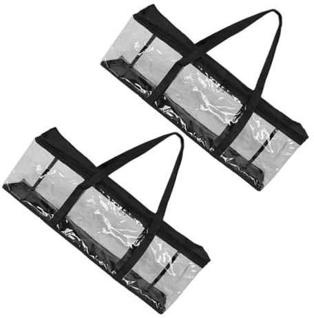 HEMOTON 2pcs Portable Storage Bag Carrying Handles for Books and Travel and Organization