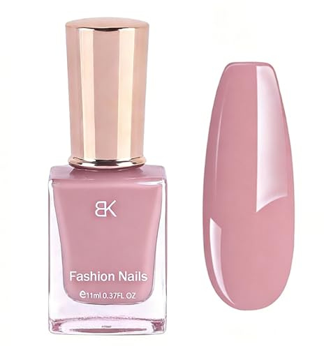 Nagellack Nacktes Rosa - 11Ml Schnelltrocknender Nagellack Langanhaltend - Ungiftiger Farblack auf Wasserbasis für DIY Nagelkunst - Hochpigmentiert Regular Nail Polish für Nail Art Nageldesign (Nude)