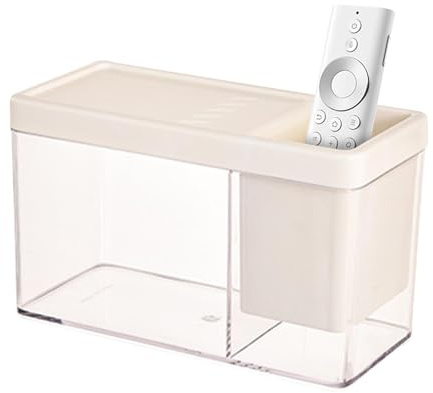 Kleines Aquarium Transparent – Mini Aquarium Mit Stifthalter Design | Dekoratives Nano Für, Kampffische, Kleine Krabben Und Schreibtisch Deko