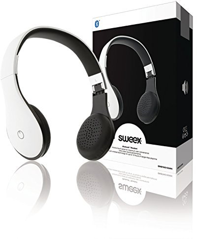 Sweex SWBTHS100WH Bandeau Binaural avec Fil Blanc Casque et Micro - Casques et micros (avec Fil, Bandeau, Binaural, Circum-aural, Blanc)