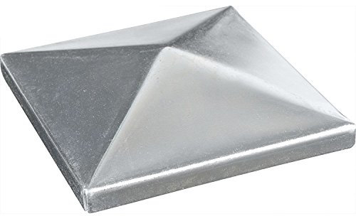 Vasalat 302315 Kappe für Holzpfosten 70x 70 mm Stahl Edelstahl rostfrei, Silber, 70x70