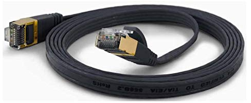 wantecWire 7090 Extradünne Patchkabel mit TOP Qualität schwarz