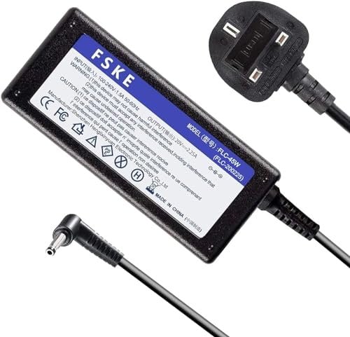 FSKE 45W 20V 2.25A Laptop Charger for Lenovo Ideapad 100S 320S 100 110 120S 310 320 330 520S Yoga 510 710 B50-50 Notebook AC AdapterPower Supply Connector: 4.0 * 1.7mm(not fit for 5.5 * 2.5mm)