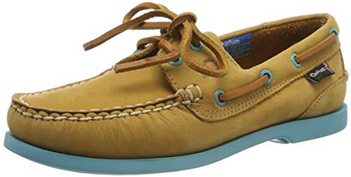 Chatham Women's Pippa Ii G2 Boat Shoes, Tan Turquoise, 8 UK