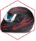 Integralhelm Mit Sonnenblende Schwarz-Rot Matt 59-60 Motorradhelm Quad Klapphelm