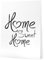 Papierschmiede® Typografie XXL Poster, 50x70 cm (B2), Wanddeko Wohnzimmer, Schlafzimmer, Küche, schwarz-weiß Bild mit Spruch OHNE Rahmen, Home Sweet Home