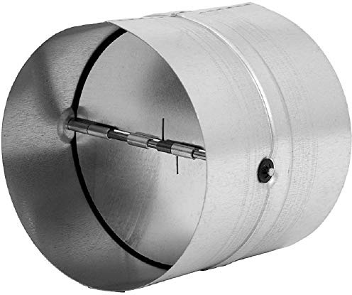Ø 250 mm Pipe Connector for Ventilation Pipe, Exhaust Duct, with Check Valve, Made of galvanised Steel