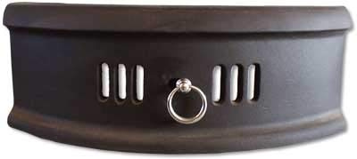 Vintage Decor Cast Iron Curved Fire Front with Victorian-Inspired Design, Central Handle, Six Air Vents for Solid Fuel Fires, Black, 18 inch Matt Black