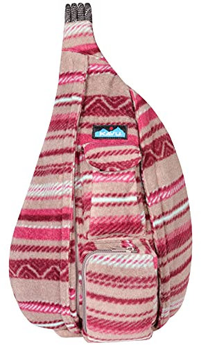 KAVU Polar Rope Sling Crossbody Fleece Polyester Bag - Vineyard Stripe