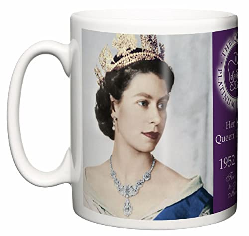 Image is Everything IIE, Queen Elizabeth II Platinum Jubilee Celebration 1952 to 2022 Souvenir Ceramic Mug Gift