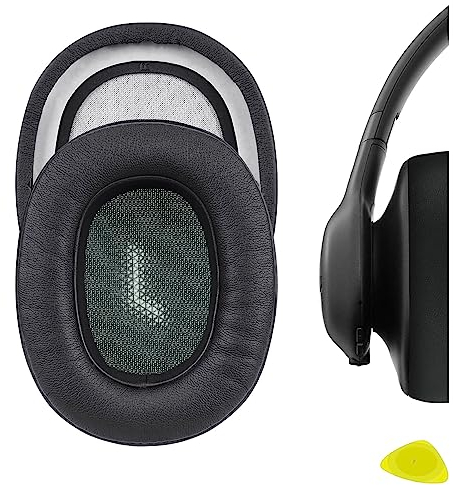 Geekria QuickFit - Almohadillas de repuesto para auriculares JBL Everest 710/710BT, piezas de reparación de auriculares (negro)