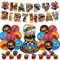 Simyron Hot Wheel Party Supplies - 30 Stück Rennen Auto Geburtstag Ballons und Dekorationen für Kinder Thema Party Zubehör