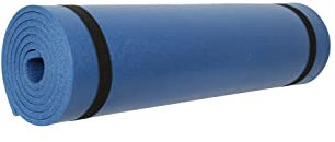 Mountain Warehouse Rollmatte - 180 cm x 50 cm x 0,8 cm (offen) BZW. 18 cm x 50 cm (eingerollt), leichte Schlafmatte, Nicht aufblasbare Campingmatte - Ideal für Camping Intensiv Blau Einheitsgröße