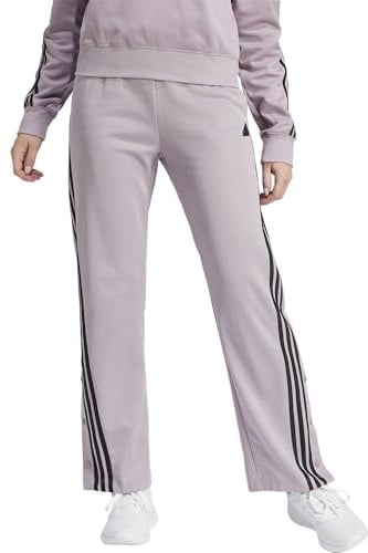 adidas Donna Iconic Wrapping 3-Stripes Snap Track Pants, preloved Fig/Black, S