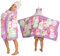 Franco Squishmallows Kinder-Kapuzenhandtuch, superweich, für Bad/Pool/Strand, weiches Baumwoll-Frottee, 61 x 127 cm, offizielles Lizenzprodukt