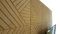 Rombis 3D-Wandpaneele aus Holz 50x50 cm - Raute Holzwand Dekoren Wandverkleidung Deckenpaneele Platten Paneele Wanddeko Wandtattoos Holzpaneel - Vintage Rhombus Echtholz 6mm stärke (Lack Links)