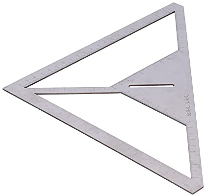 Bodenablauf-Lineal, Multifunktionales Fliesen-Layout-Winkelmessungsdreieck, Messlineal, Dicke ca. 1,6 Mm, Andere Messwerkzeuge