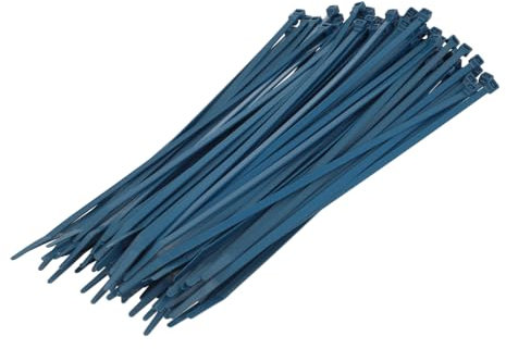 KTEC280X4.5MDBL | KTEC BLUE METAL DETECTABLE CABLE TIES, 280MM X 4.5MM NYLON 66, UL94HB FLAMMABILITY (PACK OF 100)