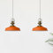 bamyum Asletl Pendelleuchte Esstisch Orange 2 Flammig Metall Ø41cm, Hängelampe Esstisch Wohnzimmer, Hängelampe Industrial Vintage, Küchenlampe Vintage Pendelleuchte Orange Esstischlampe Esszimmerlampe