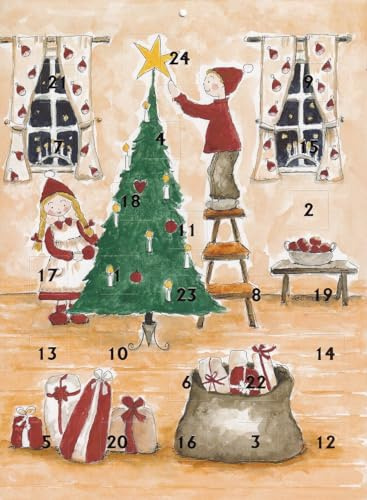 Nostalgischer Adventskalender A4 Christmas Tree