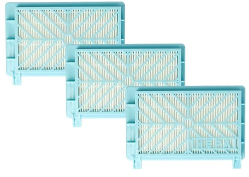 vhbw 3 Staubsaugerfilter kompatibel mit Philips HR8502/06, HR8505 | für HR8504/01, HR8503/01, HR8504, HR8503 Staubsauger - HEPA-Filter Schwarz Weiß