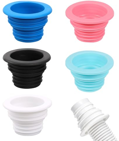 GUOYOU 5 Pièces Tuyau Bouchon D'étanchéité, PP Joint de Tuyau de Vidange Déodorant, Joint D'Étanchéité pour Tuyau D'Égout, pour Machine à Laver, D'égout de Cuisine et de Salle de Bain