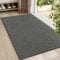 LEKEEPGO Fussmatte Innen 60 x 90 cm, rutschfest Fußmatte, waschbar Schmutzfangmatte, Dünn Türmatte Saugstarke Eingangsteppich, Sauberlaufmatte, Eingangsmatte für Innenbereich, Grau