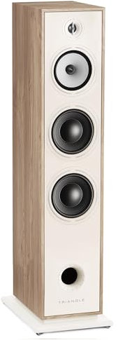 Triangle - Enceinte Colonne Hi-FI BOREA BR10 - Puissance Admissible 200W - Rendement 92 DB/W/m – Haut-parleurs 21 cm – Polyvalente Musique et Home-Cinéma - 245 x 1110 x 380 mm - Chêne Clair (Pièce)