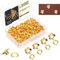 Mardatt Flower Shaped Eyelets, 200 Stück 3/16 Zoll Blume Ösen, Metall Ösen Ösen Blumen Ösen für Scrapbooking Stoff Kleidung Schuhe Leder Handwerk (Gold)