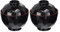 Bols à Soupe Miso Japonais Traditionnels de SunaOmni: 2PCS en Plastique, Style Japonais, Bol Ramen Noir et Rouge avec Couvercle en Plastique de Qualité Alimentaire pour Servir des Nouilles