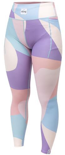 Eivy Damen Pocket Tights Leggings, Abstract Pastels, L EU