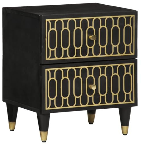 LXYZWRW Tische Nachtkommode 40x33x46cm Massivholz Mango Nachttische