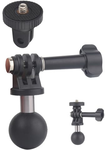 1 Ball Adapter for Ram and for GoPro Mount, for Gopro Hero Series, for DJI Action 4 3 | Also Come with 1/4 Adapter for Insta360 One X4, X3, X2
