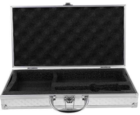 Vaguelly Aluminium Werkzeugkoffer Tragbar Hartschalen Aufbewahrungskoffer Metallkoffer Leicht Für Zuhause Büro Schule Reisen Mit Verschluss Sicher