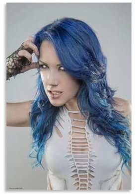 YXRONG Alissa White-Gluz Musikposter mit 3 Sängern, Album, Poster, Dekoration, Ölgemälde, Leinwand, Poster und Kunst, bildlich, modern, Zuhause, Schlafzimmer, Dekoration, Poster, 30 x 45 cm,