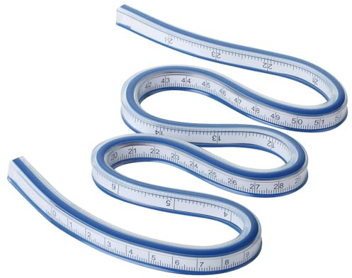Flexibles Kurvenlineal, 60cm Kurvenlineal Nähen Profi, Flexibles Kurven Machthaber Maß Werkzeug, für das Zeichnen von Mal Grafiken und von Kleiderdesign