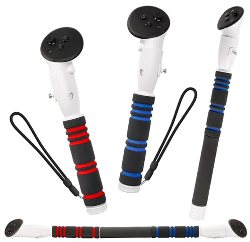 OOAVR Upgraded Gorilla Tag Long Arms Compatible with Meta Quest 3/Quest 3s Controller Accessories,VR Sticks Extensions Grips for Oculus Quest 3s/3,for Beat Saber Handles Golf Club Attachments