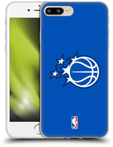 Head Case Designs Offizielle NBA Blau Orlando Magic Logo Gelhülle [Militärischer Schutzgrad] Kompatibel Mit Apple iPhone 7 Plus / 8 Plus Und Kompatibel Mit MagSafe