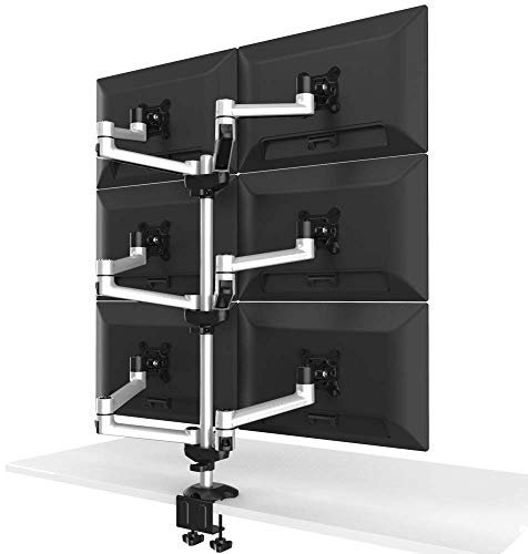 Cotytech 6 Monitor Stand with Quick Release Dual Arms, 3 x 2 (BL-DM142)