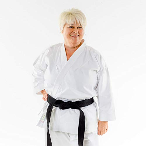 Momoko Damen Karateanzug Joseiteki 10 oz Mischgewebe leicht atmungsaktiv (160)