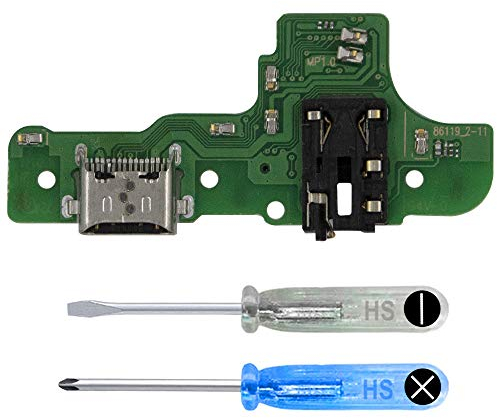 MMOBIEL Ladebuchse Kompatibel mit Samsung Galaxy A20s 2019 - Dock Connector USB C - Audio Jack/Mikrofon/Antenne Ersatz - Inkl. Schraubenzieher