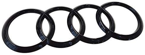 Audi 8V4853742At94 Ringe Emblemlogo Aufkleber Black Edition, Schwarz Glänzend, Nur Für A3 (8V) Sportback