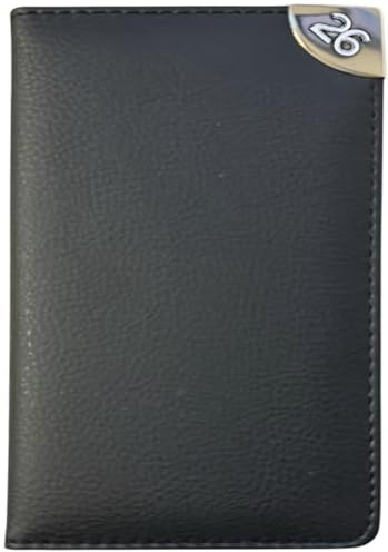 Taschenkalender 2021, Wochenansicht, D-Serie, für Zuhause und Büro, Schwarz