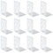 6 Paires Serre-Livre en Métal pour Livres, MSDADA Anti-Rayures Porte-Livres pour Bureau, Ecole et Maison, Séparateurs de Livres, CD, Porte-Dossier pour Bureaux(Blanc)