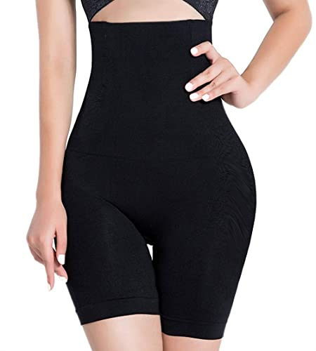SOLO ACTFIT Intimo Modellante da Donna Guaina Contenitiva a Vita Alta Mutande Shapewear Dimagranti Pantaloncini Controllo Ventre Body Shaper (Nero, M)