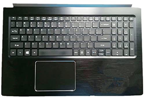 fqparts Replacement Laptop Upper Case Cover C Shell & Keyboard & Touchpad For ACER For Aspire A515-51 A515-51G Black US English Layout