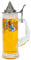 0.6L Beer Stein with Matel Pewter Lid Stanley Steel Germany Oktoberfest Tankard Eagle Bierkrug Drinking Glass Horn Coffee Mug Beer Stine Mug for Men