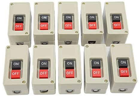 Botón de Presión de Arranque del Motor, Interruptor de Motor Trifásico de Identificación Clara Sellado para Equipos de Automatización para Cajas de Distribución